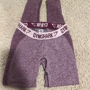 purple gym shark leggings